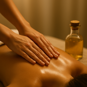 Masaje Corporal Fuego Interno con Aceites Calidos 80'