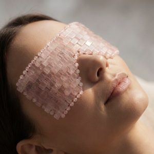 L’Éternité du Quartz | Antifaz facial de cuarzo rosa Grade A+ | Maison Castièle