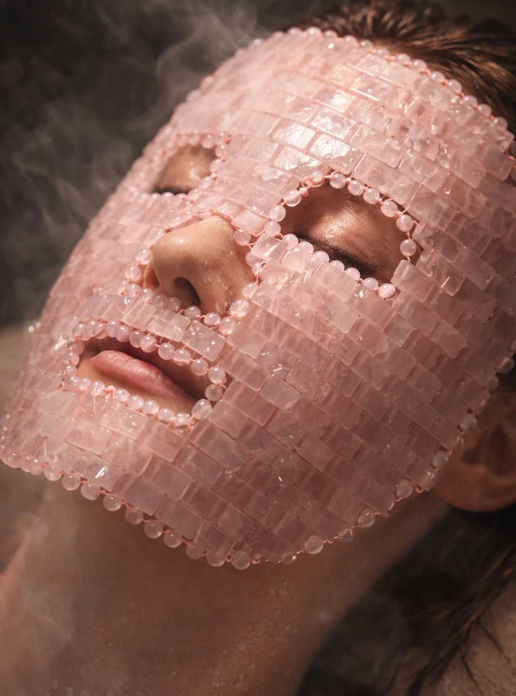 Drenaje linfático facial en casa para cara hinchada y bruxismo - Cuarzo Rosa