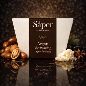 Jabón Sólido Facial de Argán (Antiedad) Saper Organics